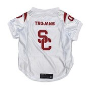 USC Trojans White SC Interlock Premium Pet Jersey